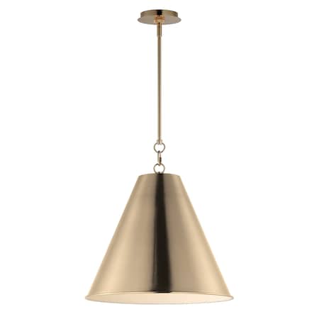 Maxim Lighting Veritas 18'' 1-Light Pendant, Heritage 15164HR